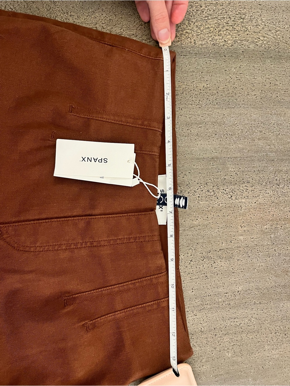 SPANX Petite High-Rise Wide Leg Pants in Rust - Picture 5 of 5